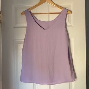 Lilac vneck dress shirt